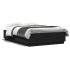 Cadru de pat cu lumini LED, negru, 100x200 cm, lemn prelucrat GartenMobel Dekor