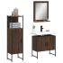 Set dulapuri de baie, 3 piese, stejar afumat, lemn prelucrat GartenMobel Dekor