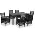 Set mobilier de exterior, 5 piese, negru, poliratan GartenMobel Dekor
