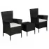 Set mobilier bistro, 3 piese, maro, poliratan GartenMobel Dekor