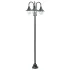 Stâlp iluminare grădină, E27, 220 cm, aluminiu, 3 lămpi, bronz GartenMobel Dekor