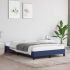 Cadru de pat, albastru, 140x190 cm, material textil GartenMobel Dekor