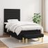 Pat box spring cu saltea, gri deschis, 90x200 cm, textil GartenMobel Dekor