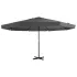 Umbrelă soare exterior cu stâlp aluminiu gri taupe 500 cm  GartenMobel Dekor