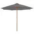 Umbrelă soare de exterior, stâlp metalic, 300 cm, gri taupe GartenMobel Dekor