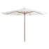 Umbrelă de soare de exterior, stâlp din lemn, albastru, 350 cm GartenMobel Dekor
