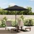 Umbrelă de soare exterior cu LED & stâlp de oțel antracit 300cm GartenMobel Dekor