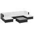 Set mobilier de grădină cu perne, 7 piese, maro, poliratan GartenMobel Dekor