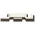 Set mobilier de grădină cu perne, 6 piese, maro, poliratan GartenMobel Dekor