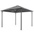 Pavilion cu acoperiș, negru, 4 x 3 x 2,6 m, aluminiu    GartenMobel Dekor