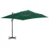 Umbrelă în consolă cu stâlp din aluminiu, albastru azur, 3x3 m GartenMobel Dekor