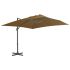 Umbrelă suspendată cu stâlp din aluminiu albastru azuriu 3x3 m GartenMobel Dekor
