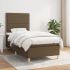 Pat box spring cu saltea, negru, 100x200 cm, textil GartenMobel Dekor