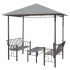Pavilion grădină masă/bănci, gri taupe, 2,5x1,5x2,4 m, 180 g/m²	 GartenMobel Dekor