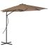 Umbrelă de exterior cu stâlp din oțel, negru, 300x230 cm GartenMobel Dekor