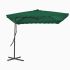 Umbrelă de exterior cu stâlp din oțel, negru, 250x250x230 cm GartenMobel Dekor