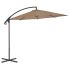 Umbrelă suspendată cu stâlp din oțel, cărămiziu, 300 cm GartenMobel Dekor
