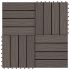 Plăci podea în relief WPC, 11 buc, 30x30 cm, 1 mp, maro deschis GartenMobel Dekor