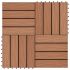 Plăci podea în relief WPC, 11 buc, 30x30 cm, 1 mp, maro deschis GartenMobel Dekor