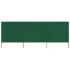 Paravan anti-vânt cu 6 panouri, verde, 800 x 160 cm, textil GartenMobel Dekor
