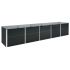 Strat înălțat de grădină antracit 320x40x45 cm oțel galvanizat GartenMobel Dekor