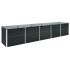 Strat înălțat de grădină antracit 320x40x45 cm oțel galvanizat GartenMobel Dekor