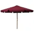 Umbrelă de soare de exterior, stâlp din lemn, gri taupe, 330 cm GartenMobel Dekor