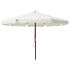Umbrelă de soare de exterior, stâlp din lemn, verde, 330 cm GartenMobel Dekor