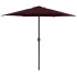 Umbrelă de soare cu stâlp aluminiu, negru, 270 x 246 cm GartenMobel Dekor