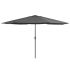 Umbrelă de soare de exterior, stâlp metalic, gri taupe, 400 cm GartenMobel Dekor