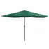 Umbrelă de soare de exterior, stâlp metalic, alb nisipiu 400 cm GartenMobel Dekor