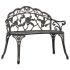 Bancă bistro, bronz, 100 cm, aluminiu turnat GartenMobel Dekor