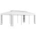 Pavilion cu acoperiș dublu, alb, 3 x 3 m GartenMobel Dekor
