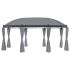 Pavilion cu perdele, gri taupe, 520x349x255 cm, 180 g/m² GartenMobel Dekor