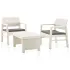 Set mobilier de grădină, 3 piese, antracit, plastic GartenMobel Dekor