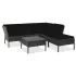 Set mobilier de grădină cu perne, 6 piese, maro, poliratan GartenMobel Dekor