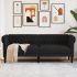 Canapea Chesterfield cu 3 locuri, gri închis, material textil GartenMobel Dekor