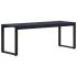 Bancă de grădină, negru, 120,5 cm, placă PS GartenMobel Dekor