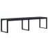 Bancă de grădină, negru, 120,5 cm, placă PS GartenMobel Dekor
