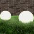 Lămpi bol cu LED 2 buc, sferice, 25 cm, PMMA GartenMobel Dekor