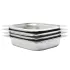 Recipiente Gastronorm 2 buc. GN 1/2 150 mm oțel inoxidabil GartenMobel Dekor