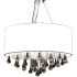 Candelabru cu 85 cristale, Negru GartenMobel Dekor