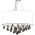 Candelabru cu 85 cristale, Negru GartenMobel Dekor