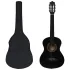 Set de chitară clasică pentru copii, 8 piese, negru, 3/4 36"        GartenMobel Dekor