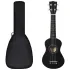 Set ukulele soprano, cu husă, pentru copii, natural, 21" GartenMobel Dekor