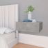 Noptiere suspendate, 2 buc., alb extralucios, 40x30x15 cm, PAL GartenMobel Dekor
