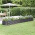 Strat înălțat grădină 152x80x68 cm oțel vopsit electrostatic GartenMobel Dekor