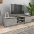 Comodă TV, gri sonoma, 140x40x35,5 cm, lemn prelucrat GartenMobel Dekor