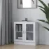 Dulap cu vitrină, alb, 82,5 x 30,5 x 150 cm, PAL GartenMobel Dekor