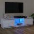Comodă TV cu lumini LED, alb, 120x30x35,5 cm GartenMobel Dekor